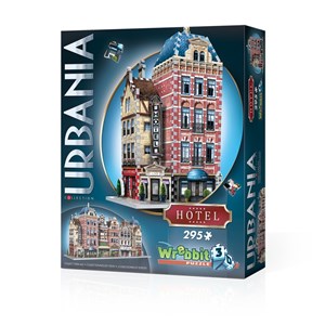 Wrebbit (Wrebbit-Set-Urbania-2) - "Urbania Collection, Café, Cinema, Hotel, Fire Station" - 1165 pieces puzzle