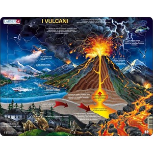 Larsen (NB2-IT) - "Volcanos - IT" - 70 pieces puzzle