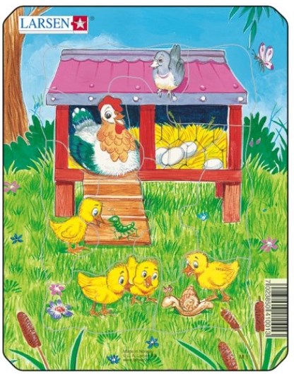 Larsen (M1-4) - "Cute Animals" - 10 pieces puzzle