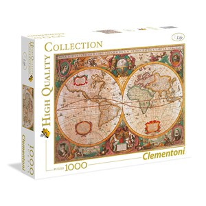 Clementoni (31229) - "Old Map" - 1000 pieces puzzle