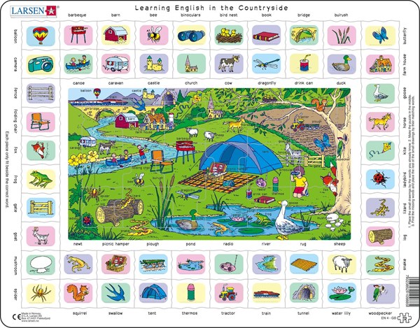 Larsen (EN4-GB) - "Learning English in the Countryside" - 70 pieces puzzle