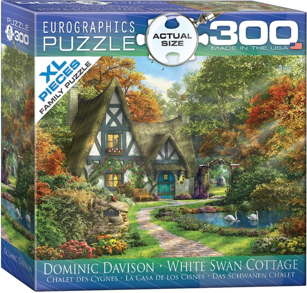 Eurographics (8300-0977) - Dominic Davison: "White Swan Cottage" - 300 pieces puzzle