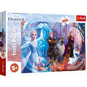 Trefl (16366) - "Magic of Frozen" - 100 pieces puzzle