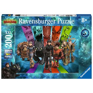 Ravensburger (12629) - "How to Train Your Dragon" - 200 pieces puzzle