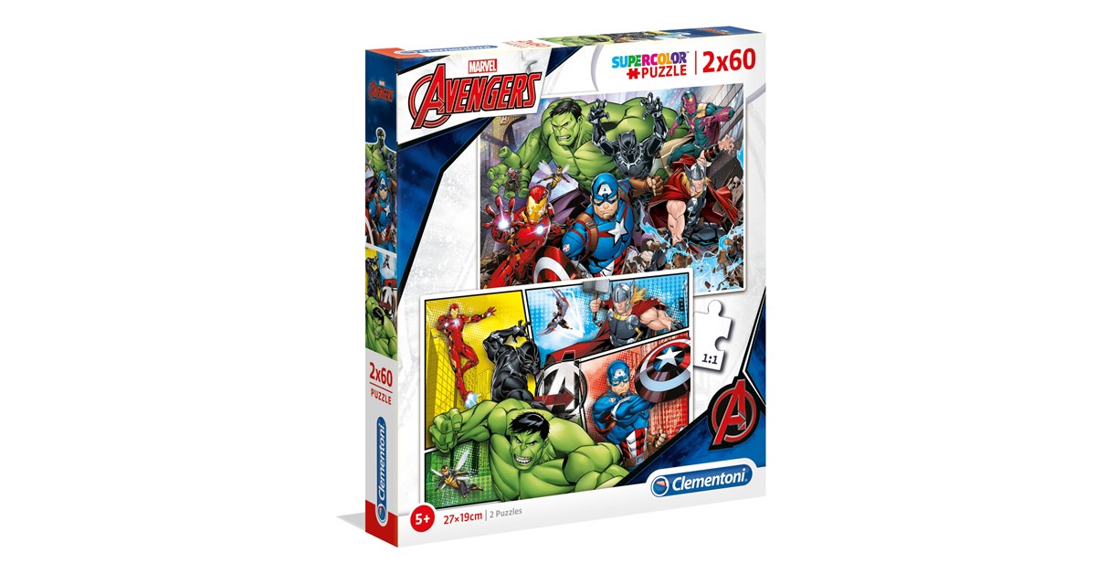 CLEMENTONI - Puzzle Avengers 2x60 pcs. CLEMENTONI