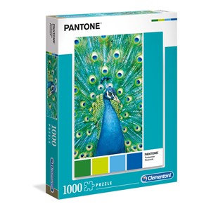 Clementoni (39495) - "Turquoise Peacock" - 1000 pieces puzzle