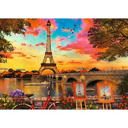 Ravensburger (15168) - "The banks of the Seine" - 1000 pieces puzzle