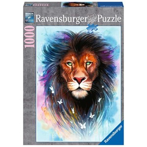 Ravensburger (13981) - "Majestic Lion" - 1000 pieces puzzle