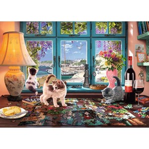 Ravensburger (19847) - "The Puzzler's Desk" - 1000 pieces puzzle