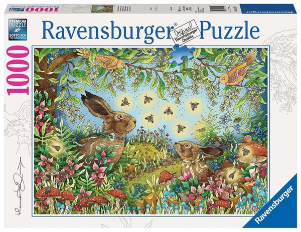 Ravensburger (15172) - "Nocturnal Forest Magic" - 1000 pieces puzzle