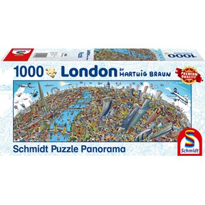 Schmidt Spiele (59596) - Hartwig Braun: "London Cityscape" - 1000 pieces puzzle