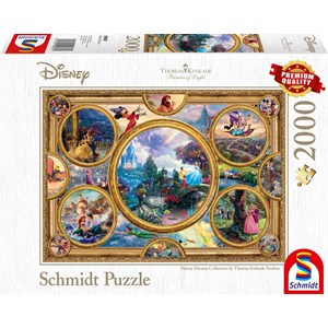 Schmidt Spiele (59607) - Thomas Kinkade: "Disney Dreams Collection" - 2000 pieces puzzle