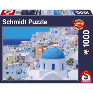 Schmidt Spiele (58947) - "Santorini" - 1000 pieces puzzle
