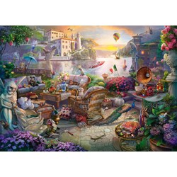 Schmidt Spiele (58346) - "Italian Terrace" - 1000 pieces puzzle