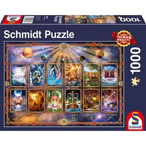 Schmidt Spiele (58347) - "Signs of the Zodiac" - 1000 pieces puzzle