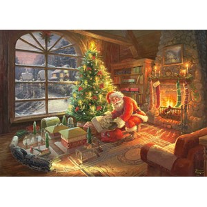 Schmidt Spiele (59495) - Thomas Kinkade: "Santa's Special Delivery" - 1000 pieces puzzle