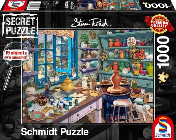 Schmidt Spiele (59656) - Steve Read: "Artist Studio" - 1000 pieces puzzle