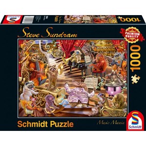 Schmidt Spiele (59664) - Steve Sundram: "Music Mania" - 1000 pieces puzzle