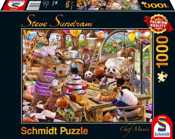Schmidt Spiele (59663) - Steve Sundram: "Chef Mania" - 1000 pieces puzzle