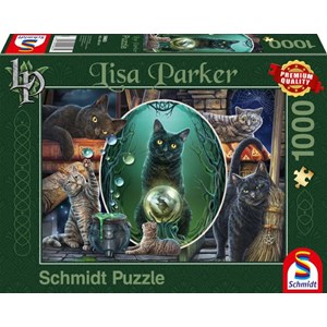 Schmidt Spiele (59665) - Lisa Parker: "Magical Cats" - 1000 pieces puzzle