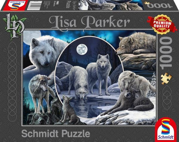 Schmidt Spiele (59666) - Lisa Parker: "Magnificent Wolves" - 1000 pieces puzzle
