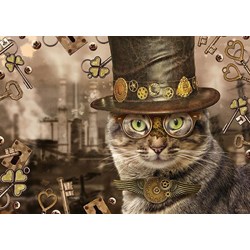Schmidt Spiele (59644) - Markus Binz: "Steampunk Cat" - 1000 pieces puzzle
