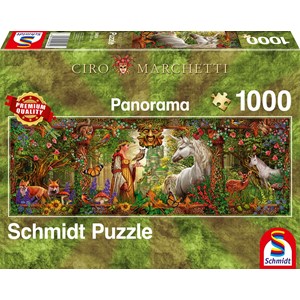 Schmidt Spiele (59614) - Ciro Marchetti: "Magic Forest" - 1000 pieces puzzle