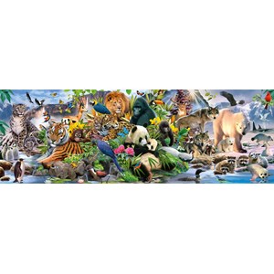 Schmidt Spiele (58384) - "Colorful Animal Kingdom" - 1000 pieces puzzle
