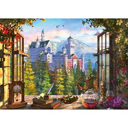 Schmidt Spiele (58386) - "View of the Fairytale Castle" - 1000 pieces puzzle