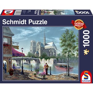 Schmidt Spiele (58375) - "Notre Dame Paris" - 1000 pieces puzzle