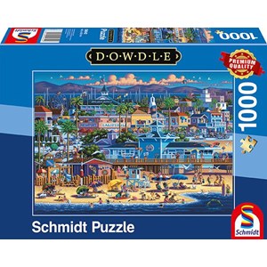Schmidt Spiele (59642) - Eric Dowdle: "Newport Beach" - 1000 pieces puzzle