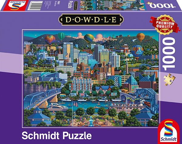 Schmidt Spiele (59641) - Eric Dowdle: "Chattanoga" - 1000 pieces puzzle