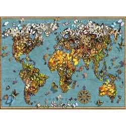Ravensburger (15043) - "World of Butterflies" - 500 pieces puzzle