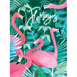 Clementoni (35067) - "Flamingos" - 500 pieces puzzle