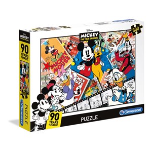 Clementoni (35061) - "Mickey 90th Celebration" - 500 pieces puzzle