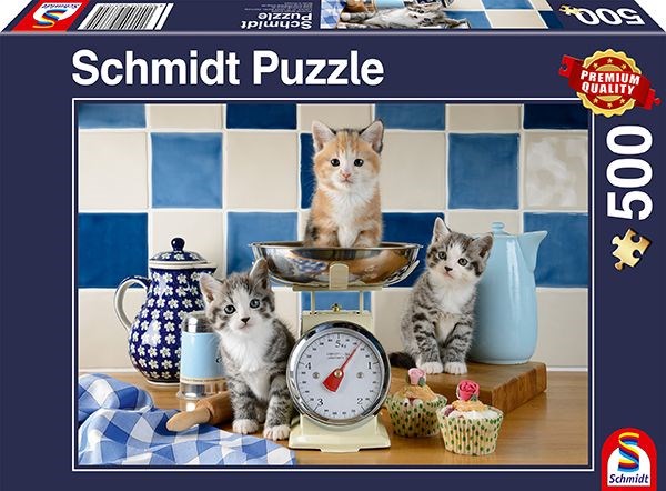 Schmidt Spiele (58370) - "Cats in the Kitchen" - 500 pieces puzzle