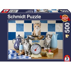 Schmidt Spiele (58370) - "Cats in the Kitchen" - 500 pieces puzzle