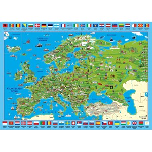 Schmidt Spiele (58373) - "Discover Europe" - 500 pieces puzzle