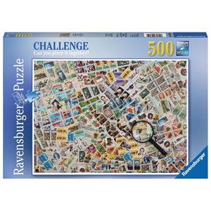 Ravensburger (14805) - "Stamps Challenge" - 500 pieces puzzle