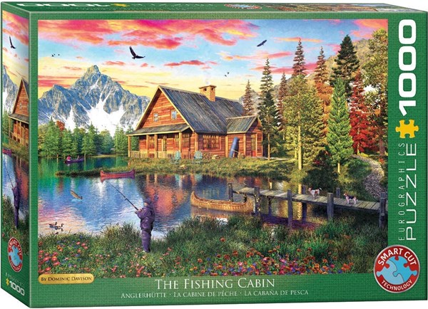 Eurographics (6000-5376) - Dominic Davison: "The Fishing Cabin" - 1000 pieces puzzle