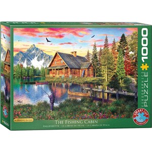 Eurographics (6000-5376) - Dominic Davison: "The Fishing Cabin" - 1000 pieces puzzle