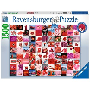Ravensburger (16215) - "99 Beautiful Red Things" - 1500 pieces puzzle