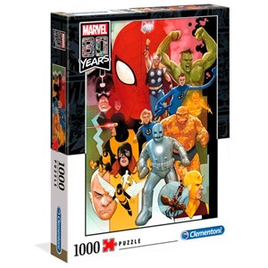 Clementoni (39534) - "Marvel 80 Years" - 1000 pieces puzzle
