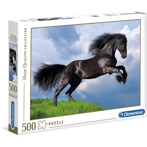 Clementoni (35071) - "Black Horse" - 500 pieces puzzle