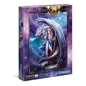 Clementoni (39525) - Anne Stokes: "Dragon Mage" - 1000 pieces puzzle