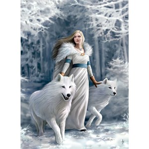 Clementoni (39477) - Anne Stokes: "Winter Guardians" - 1000 pieces puzzle