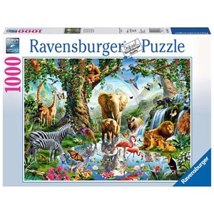 Ravensburger (19837) - "Adventures in the Jungle" - 1000 pieces puzzle