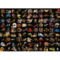 Ravensburger (15983) - "99 Stunning Animals" - 1000 pieces puzzle