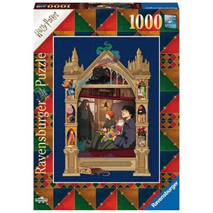Ravensburger (16515) - "Harry Potter, On the Way to Hogwarts" - 1000 pieces puzzle