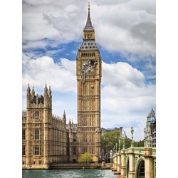 Ravensburger (16009) - "Funny cat on Big Ben" - 1500 pieces puzzle